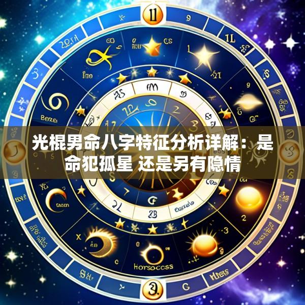光棍男命八字特征分析详解：是命犯孤星 还是另有隐情