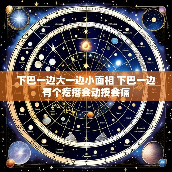 下巴一边大一边小面相 下巴一边有个疙瘩会动按会痛