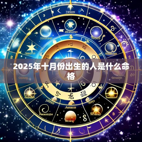 2025年十月份出生的人是什么命格