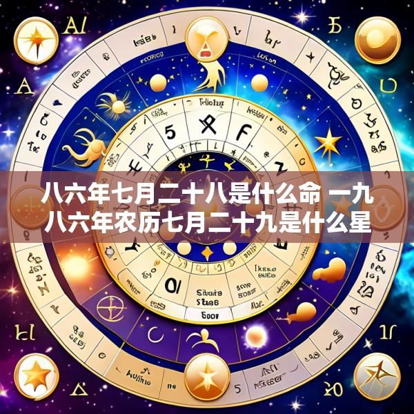 八六年七月二十八是什么命 一九八六年农历七月二十九是什么星座