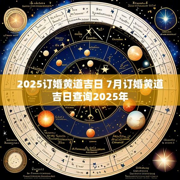 2025订婚黄道吉日 7月订婚黄道吉日查询2025年