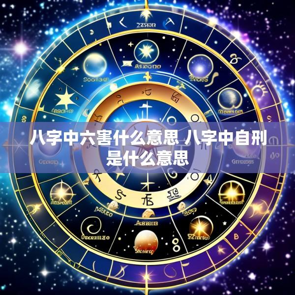 八字中六害什么意思 八字中自刑是什么意思