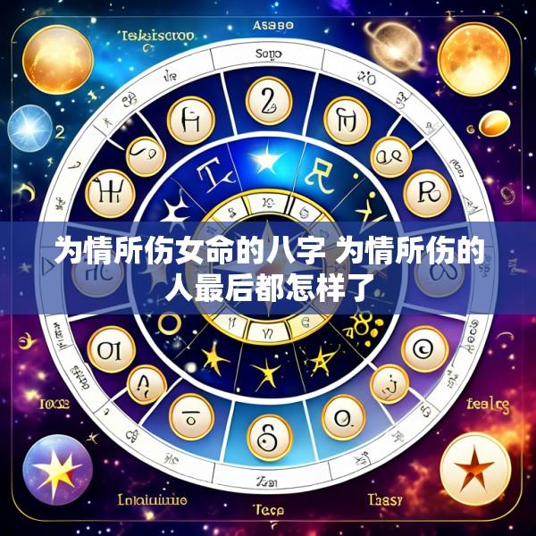 为情所伤女命的八字 为情所伤的人最后都怎样了