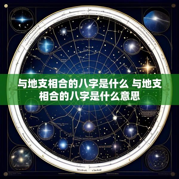 与地支相合的八字是什么 与地支相合的八字是什么意思