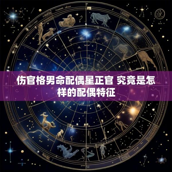 伤官格男命配偶星正官 究竟是怎样的配偶特征