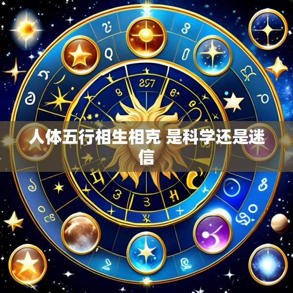 人体五行相生相克 是科学还是迷信