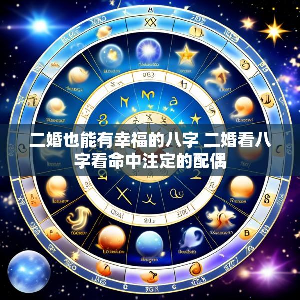 二婚也能有幸福的八字 二婚看八字看命中注定的配偶