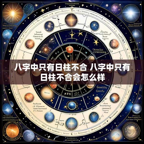 八字中只有日柱不合 八字中只有日柱不合会怎么样