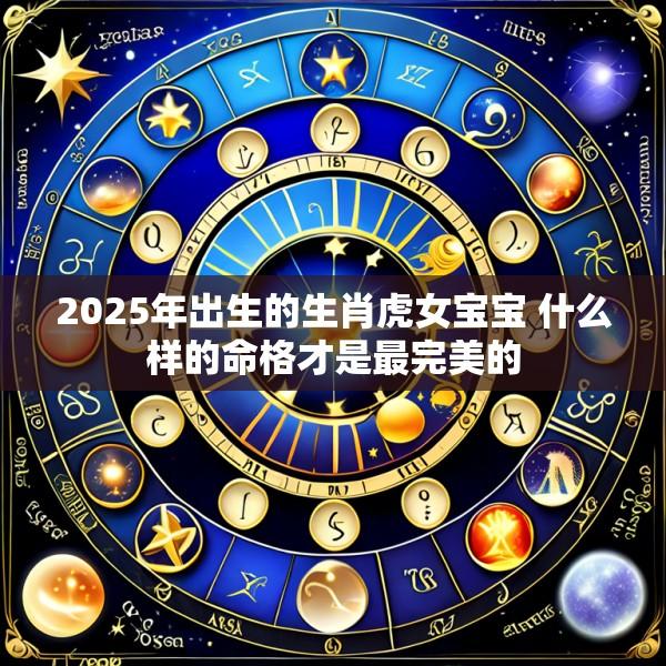 2025年出生的生肖虎女宝宝 什么样的命格才是最完美的