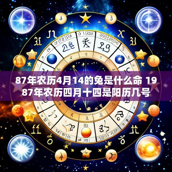 87年农历4月14的兔是什么命 1987年农历四月十四是阳历几号