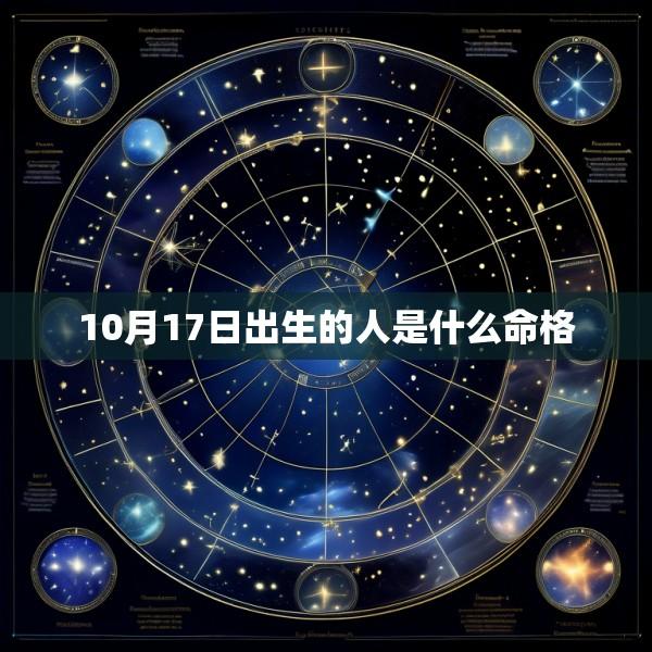 10月17日出生的人是什么命格