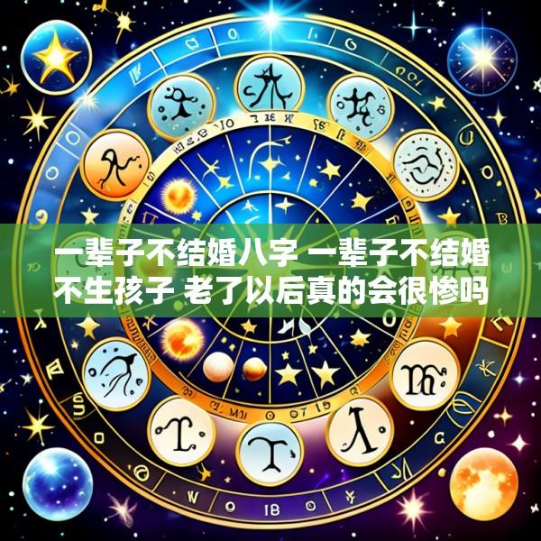 一辈子不结婚八字 一辈子不结婚不生孩子 老了以后真的会很惨吗