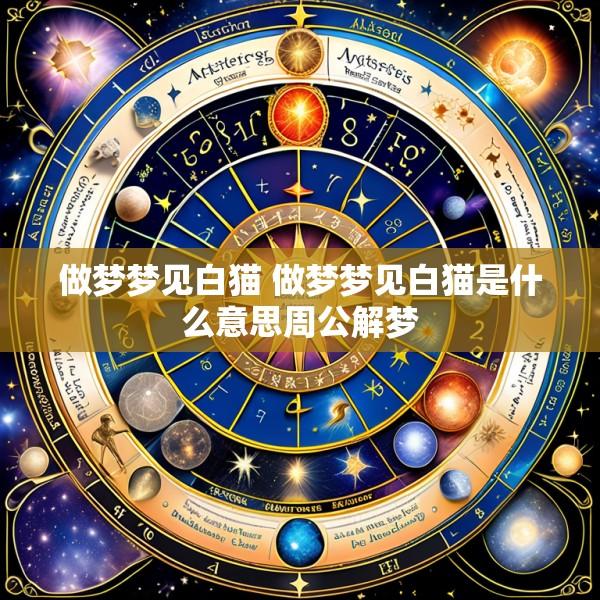 做梦梦见白猫 做梦梦见白猫是什么意思周公解梦