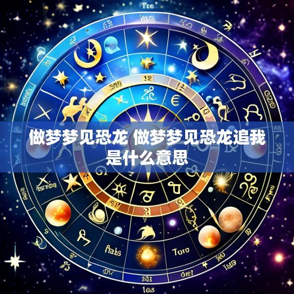 做梦梦见恐龙 做梦梦见恐龙追我是什么意思