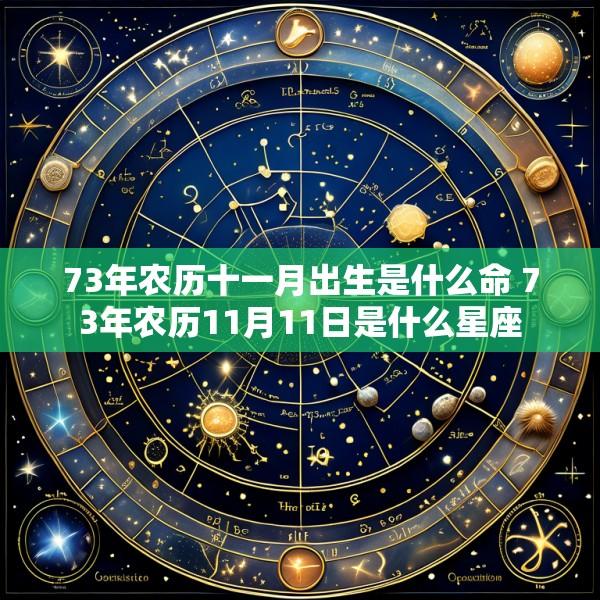 73年农历十一月出生是什么命 73年农历11月11日是什么星座