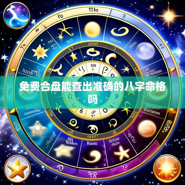 免费合盘能查出准确的八字命格吗