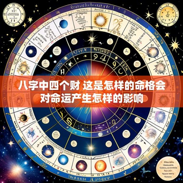 八字中四个财 这是怎样的命格会对命运产生怎样的影响