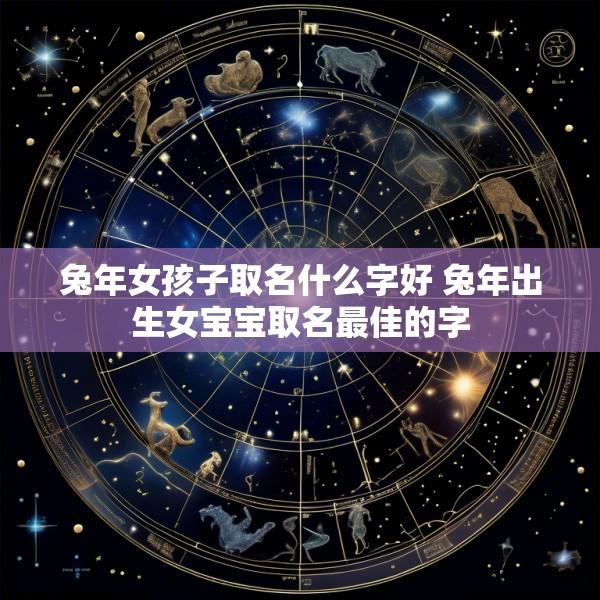 兔年女孩子取名什么字好 兔年出生女宝宝取名最佳的字