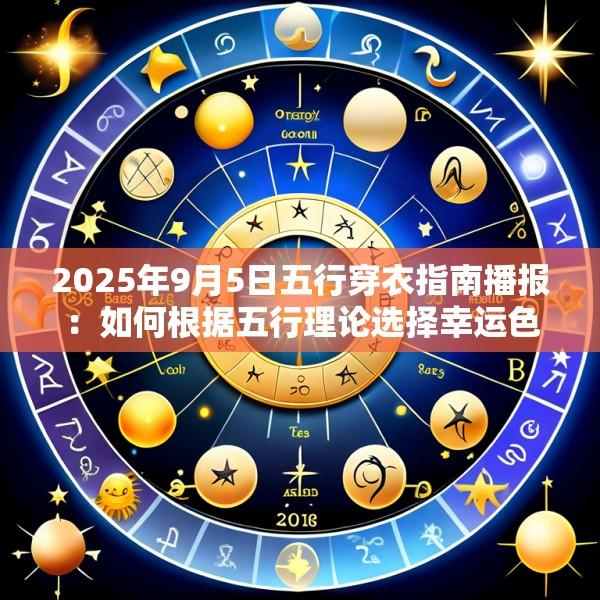 2025年9月5日五行穿衣指南播报：如何根据五行理论选择幸运色