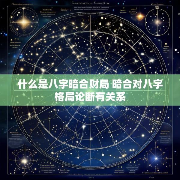 什么是八字暗合财局 暗合对八字格局论断有关系