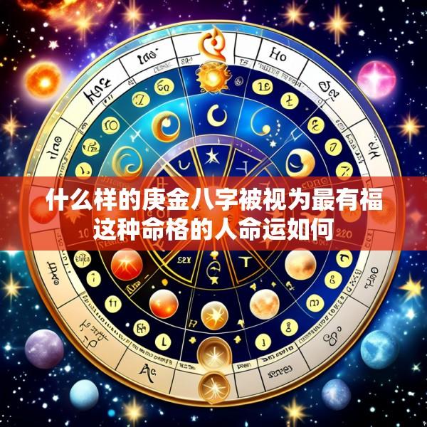 什么样的庚金八字被视为最有福这种命格的人命运如何