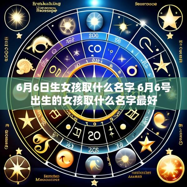 6月6日生女孩取什么名字 6月6号出生的女孩取什么名字最好
