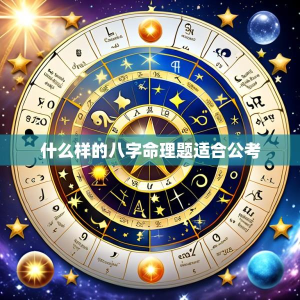 什么样的八字命理题适合公考