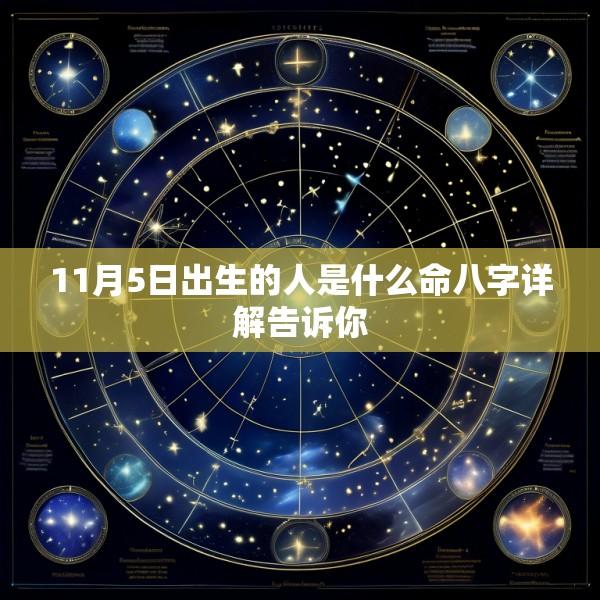 11月5日出生的人是什么命八字详解告诉你