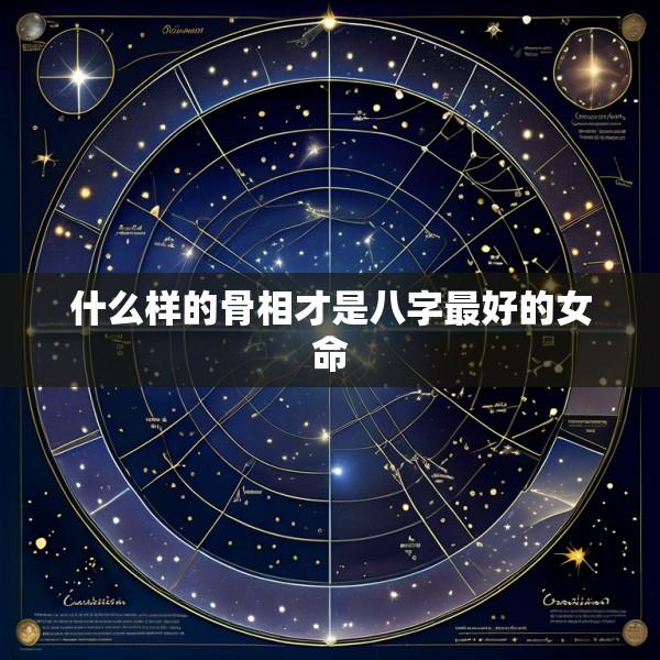 什么样的骨相才是八字最好的女命