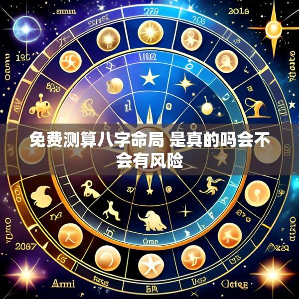 免费测算八字命局 是真的吗会不会有风险