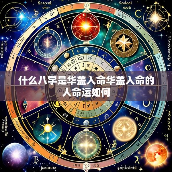 什么八字是华盖入命华盖入命的人命运如何