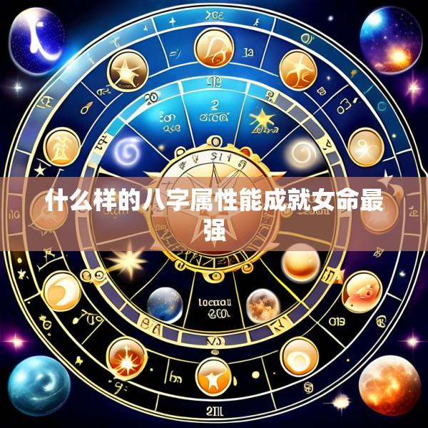 什么样的八字属性能成就女命最强
