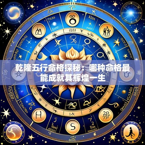 乾隆五行命格探秘：哪种命格最能成就其辉煌一生
