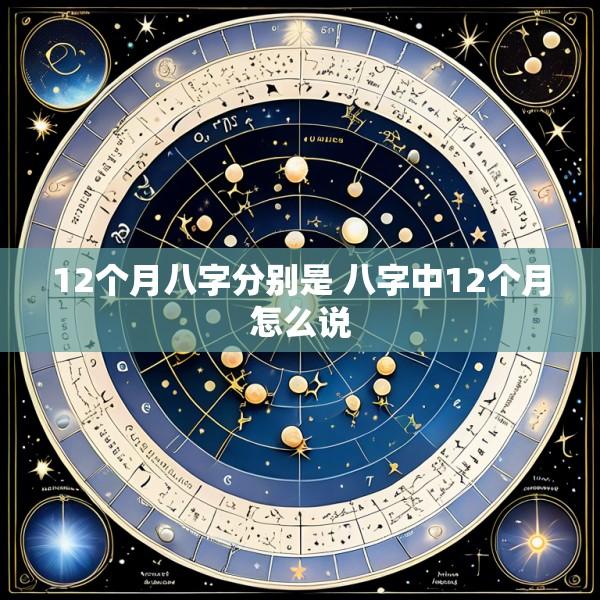 12个月八字分别是 八字中12个月怎么说