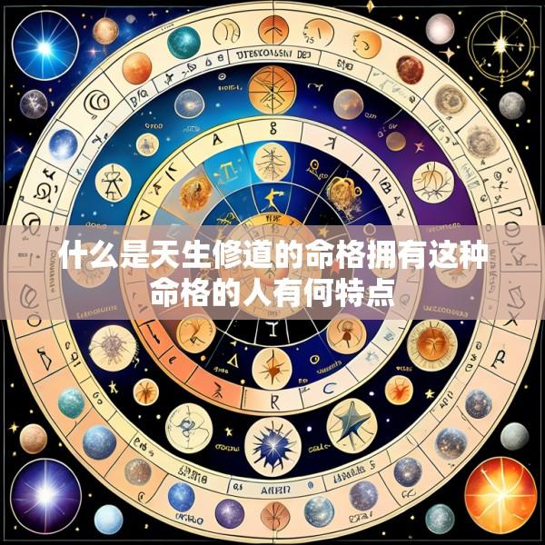 什么是天生修道的命格拥有这种命格的人有何特点