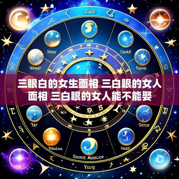 三眼白的女生面相 三白眼的女人面相 三白眼的女人能不能娶