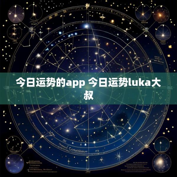 今日运势的app 今日运势luka大叔
