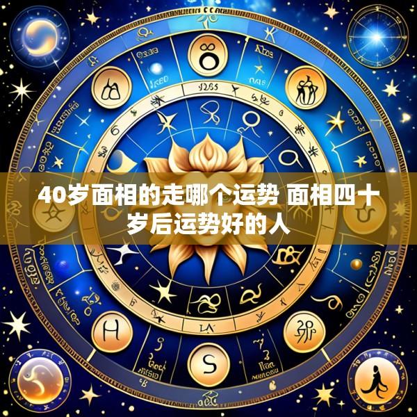 40岁面相的走哪个运势 面相四十岁后运势好的人
