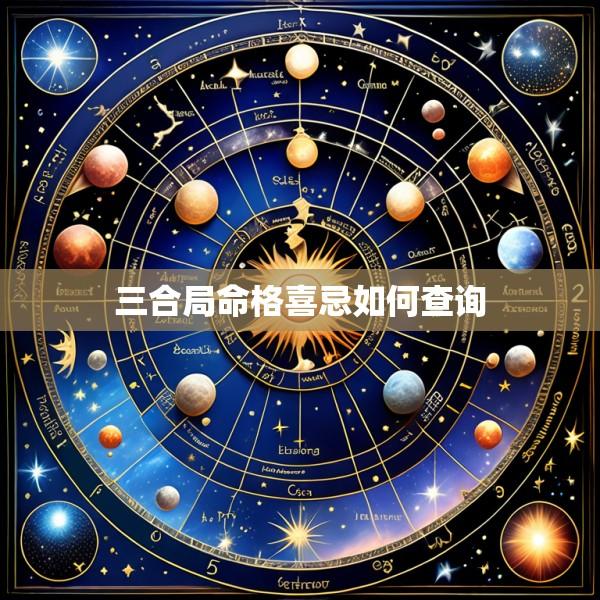 三合局命格喜忌如何查询
