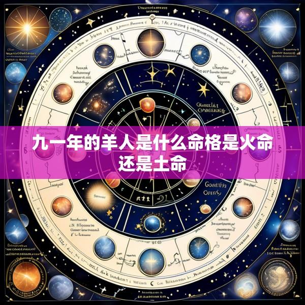 九一年的羊人是什么命格是火命还是土命