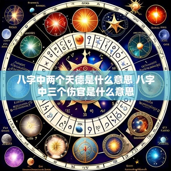 八字中两个天德是什么意思 八字中三个伤官是什么意思