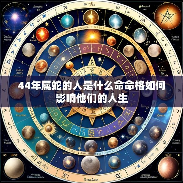 44年属蛇的人是什么命命格如何影响他们的人生