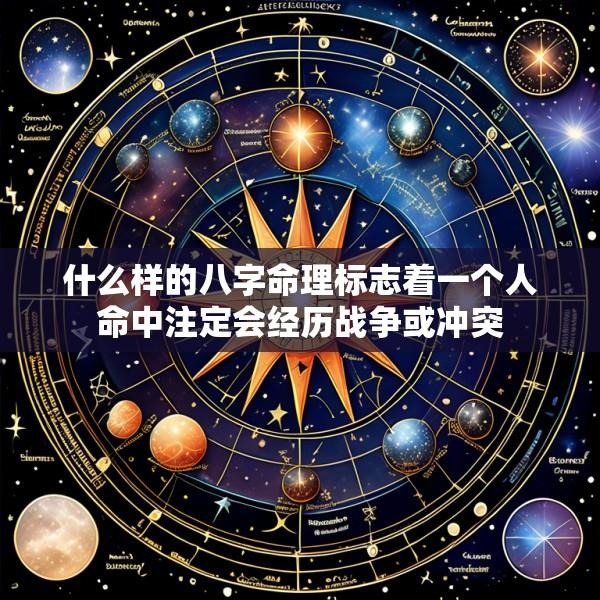 什么样的八字命理标志着一个人命中注定会经历战争或冲突