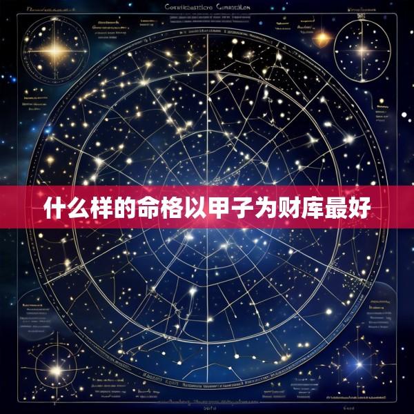 什么样的命格以甲子为财库最好
