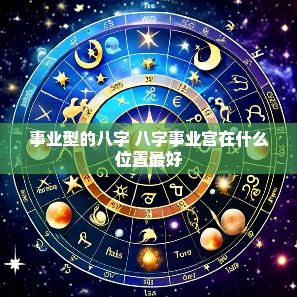 事业型的八字 八字事业宫在什么位置最好