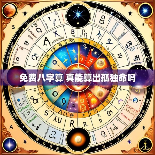 免费八字算 真能算出孤独命吗