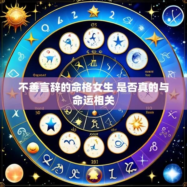 不善言辞的命格女生 是否真的与命运相关