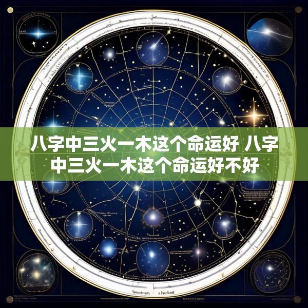 八字中三火一木这个命运好 八字中三火一木这个命运好不好