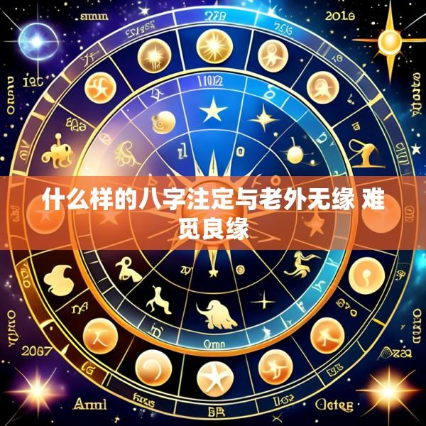 什么样的八字注定与老外无缘 难觅良缘