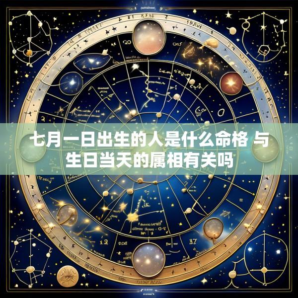 七月一日出生的人是什么命格 与生日当天的属相有关吗
